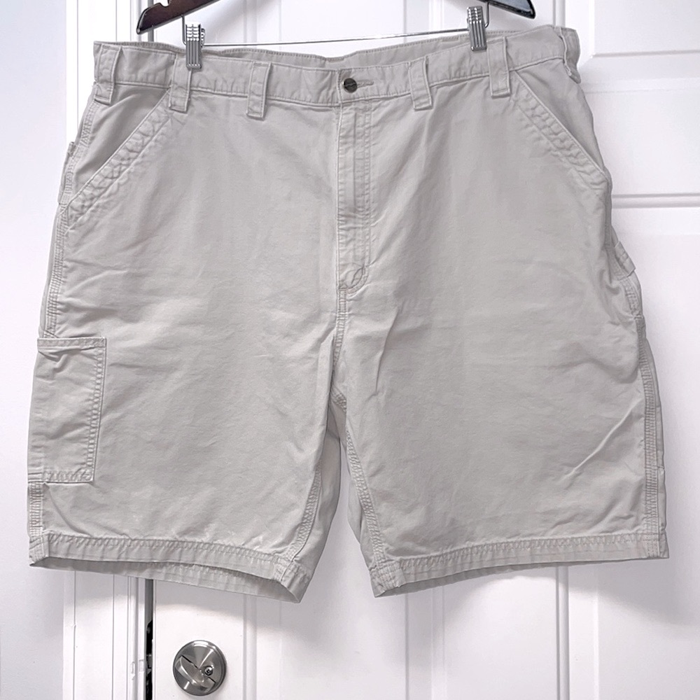 Mens Khaki Carhartt cargo shorts, Mens 44